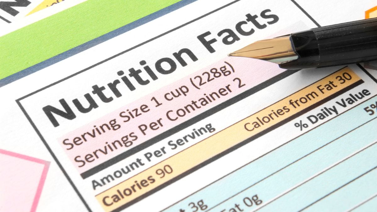 Nutrition Label