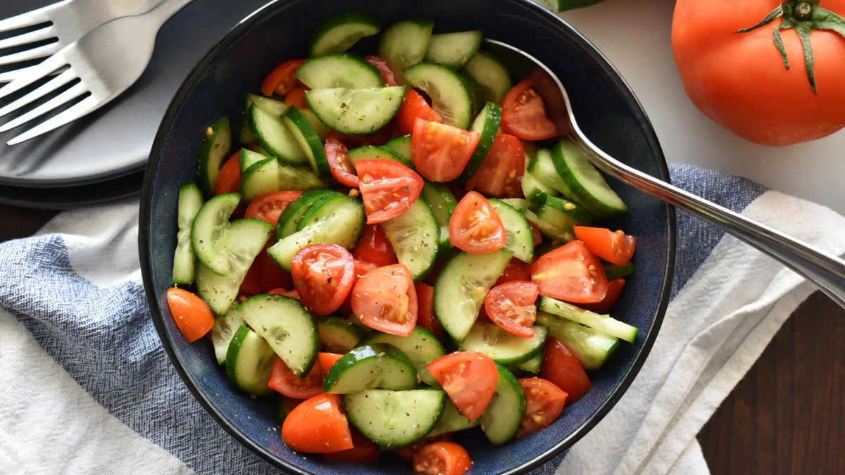 Cucumber and Tomato